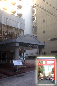 生田神社隣のホテルに宿泊しました。